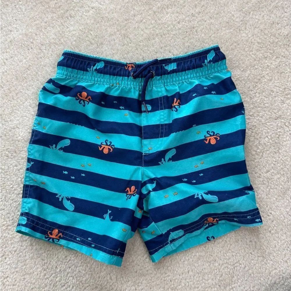 Toddler Boys Carters Swim Shorts 3T